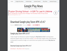 Tablet Screenshot of gplaynews.com